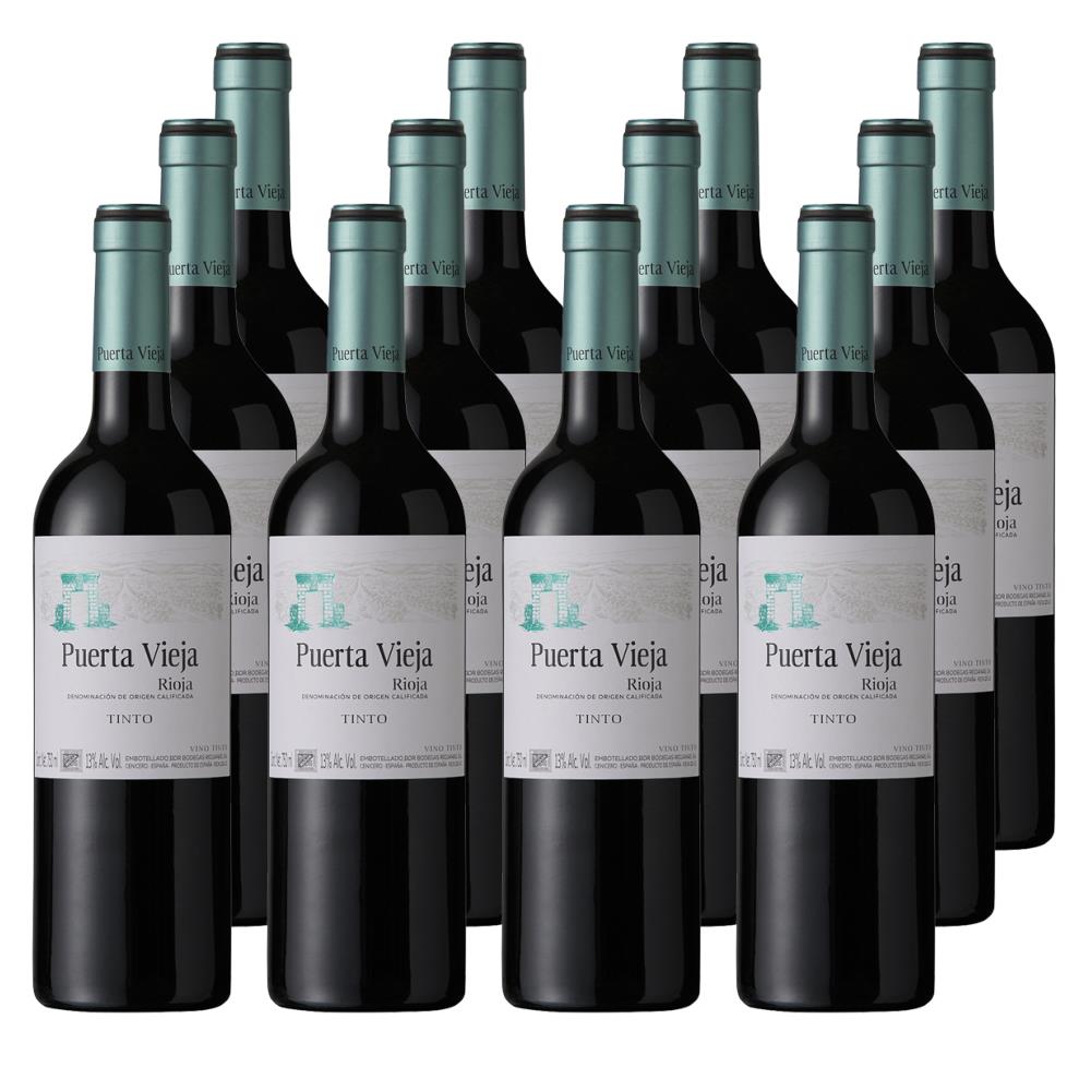 Case of 12 Puerta Vieja Rioja Tinto 75cl Red Wine Wine